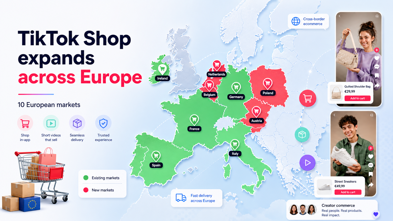 TikTok Shop expands across Europe — 10 markets